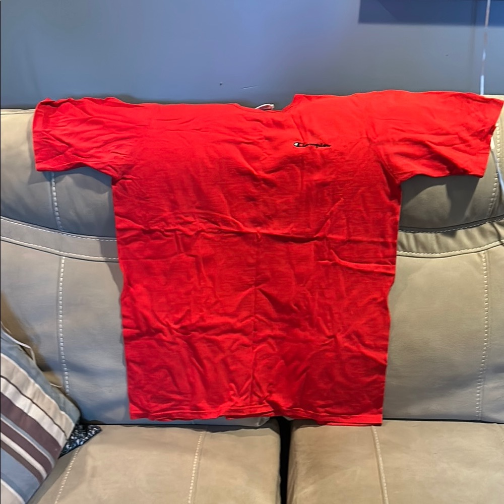 Champion Red Short Sleeve Tee
